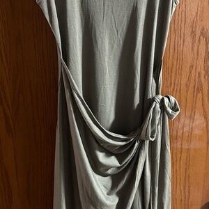 Elegant Olive Green Women's Dress